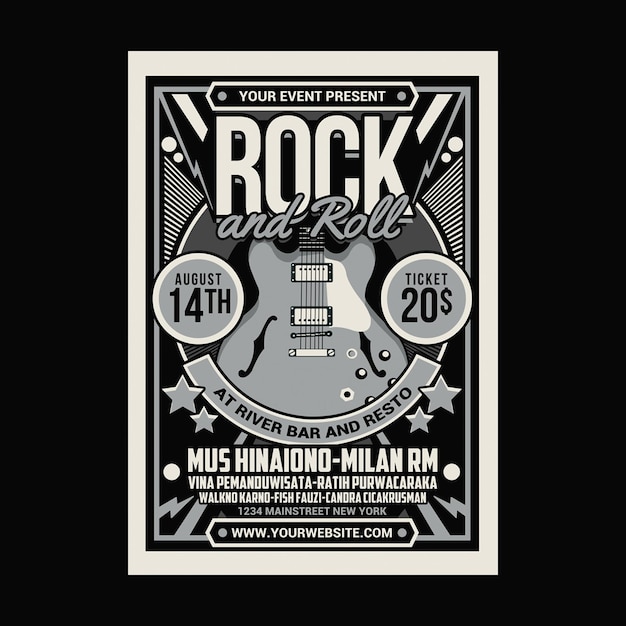 Rock and Roll Music Flyer