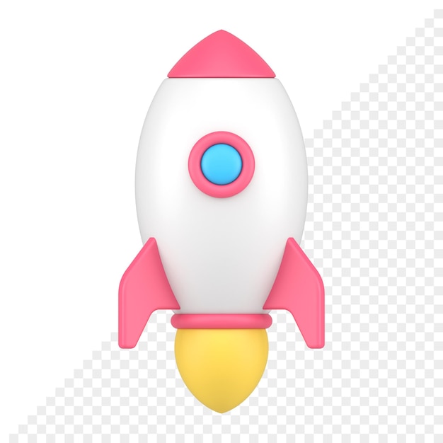 Rocket 3d icon