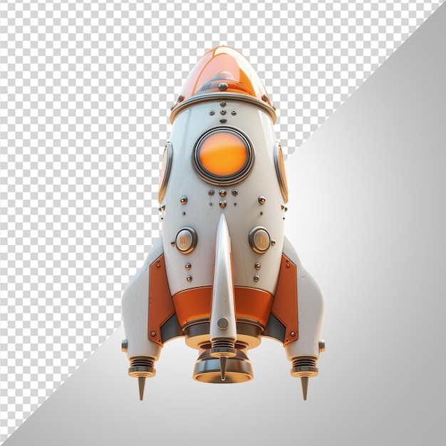 rocket 3d render png