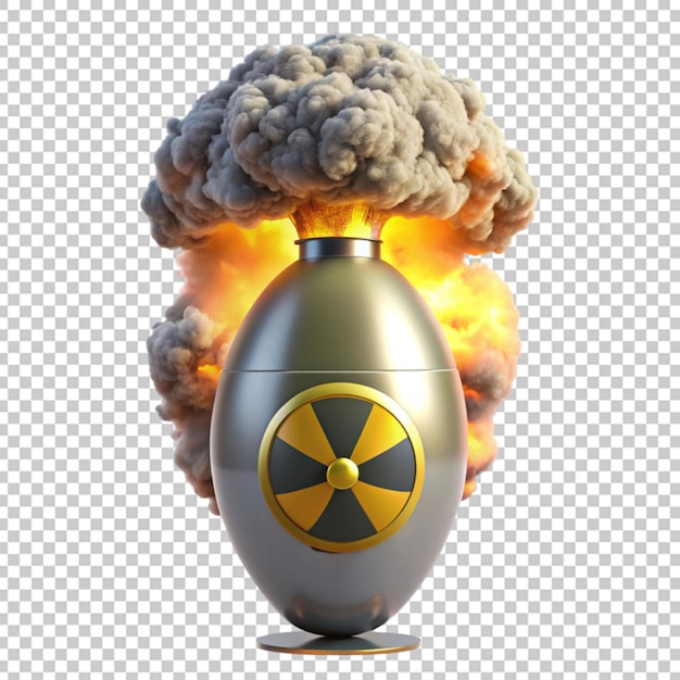 PSD rocket on transparent background