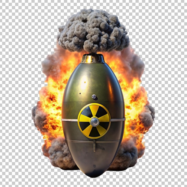 PSD rocket on transparent background