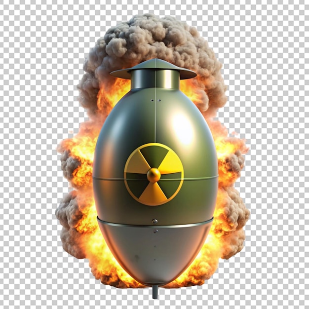 PSD rocket on transparent background