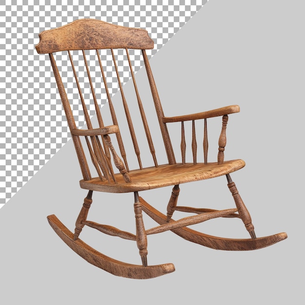 Rocking chair on Transparent background