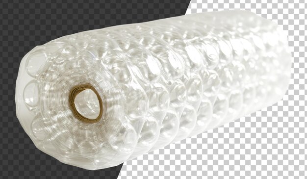 PSD roll of bubble wrap for packaging items cut out stock png