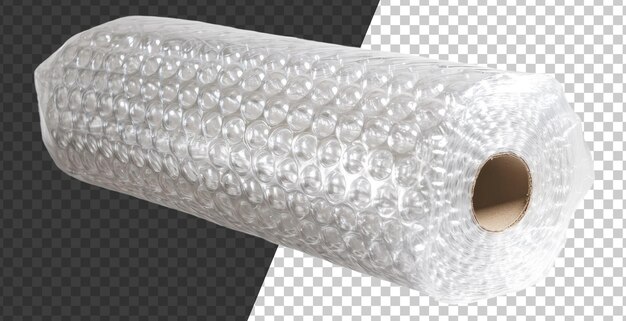 PSD roll of bubble wrap for packaging and protection cut out stock png