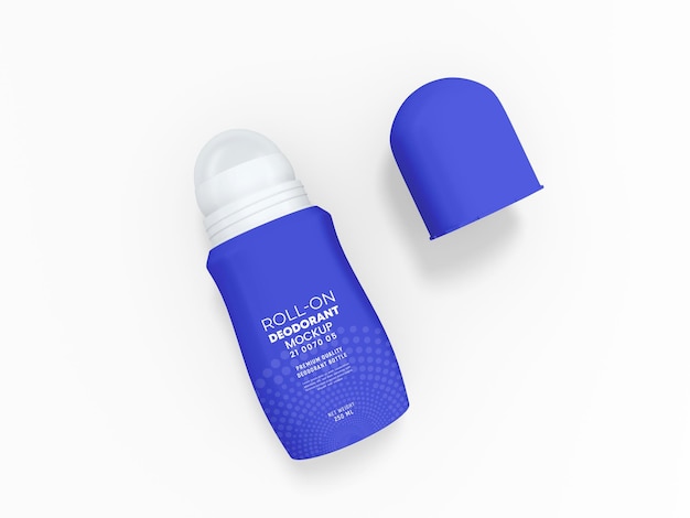 Roll On Deodorant Bottle Branding Mockup