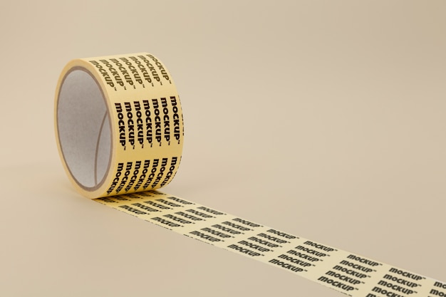 Roll of regular adhesive tape mock-up