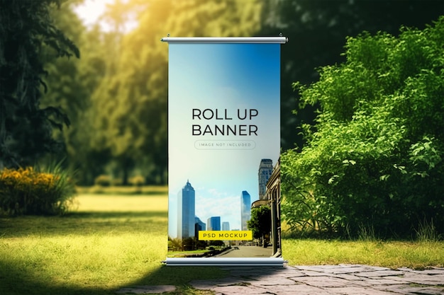 A roll up banner advertises a new city.