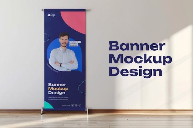 Roll up banner mockup