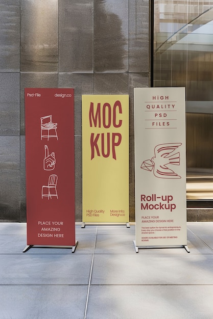 Roll up banner mockup