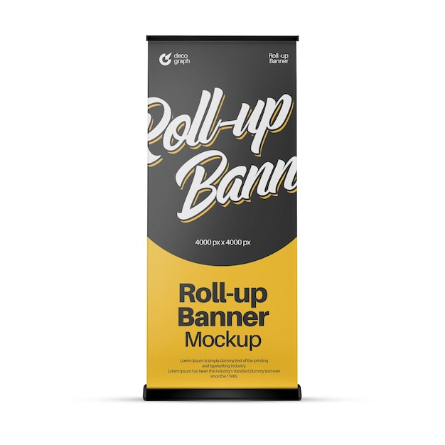 Roll up banners mockup