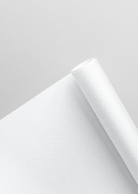 PSD rolled white poster mockup psd