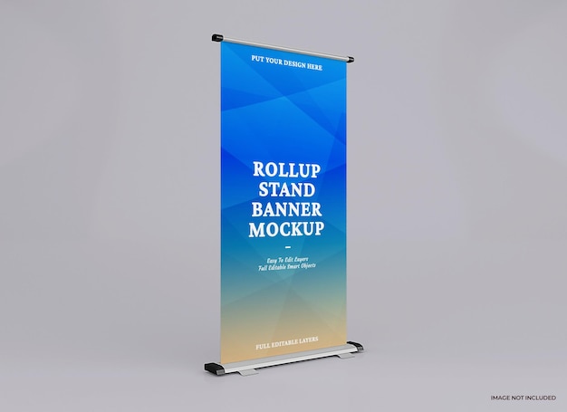 rollup mockup design design rendering isolated