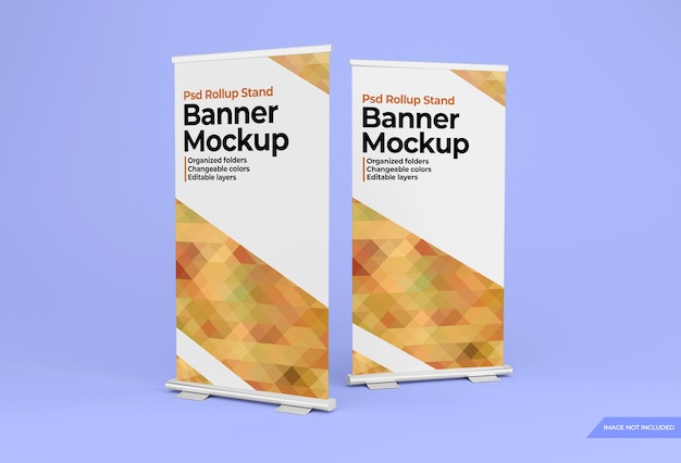 Rollup standing banner design mockup