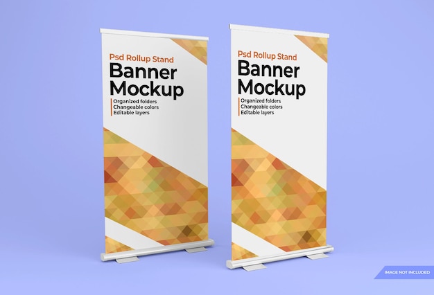 Rollup standing banner design mockup