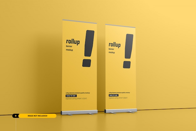 Rollup or X-Banner Mockup