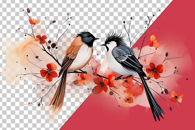 Romantic Birds on Valentine39s Day