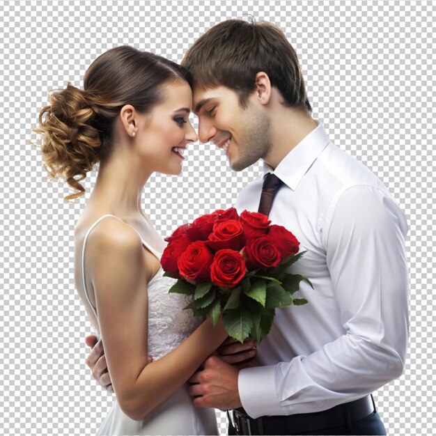 PSD romantic on transparent background