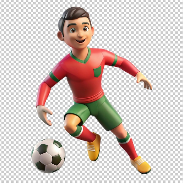 Ronaldo patinaed player transparent background