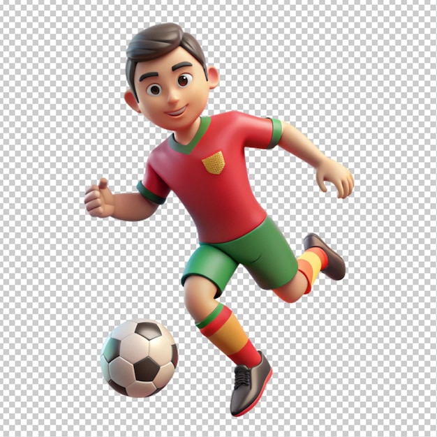 Ronaldo patinaed player transparent background