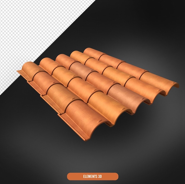 PSD roof with clay tile