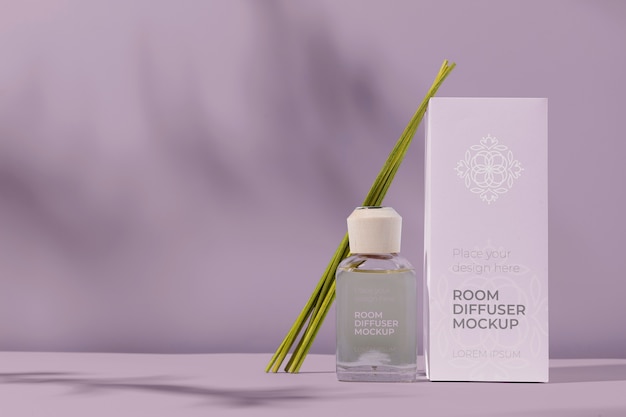 PSD room diffuser with label mockup