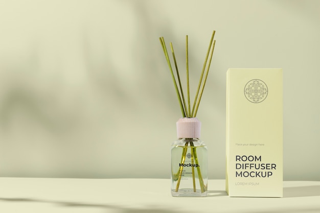 Room diffuser with label mockup