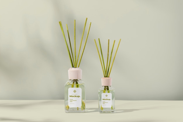 Room diffuser with label mockup