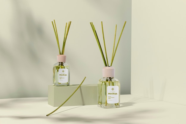 Room diffuser with label mockup