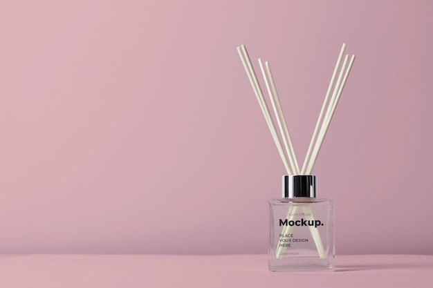 Room diffuser with label mockup