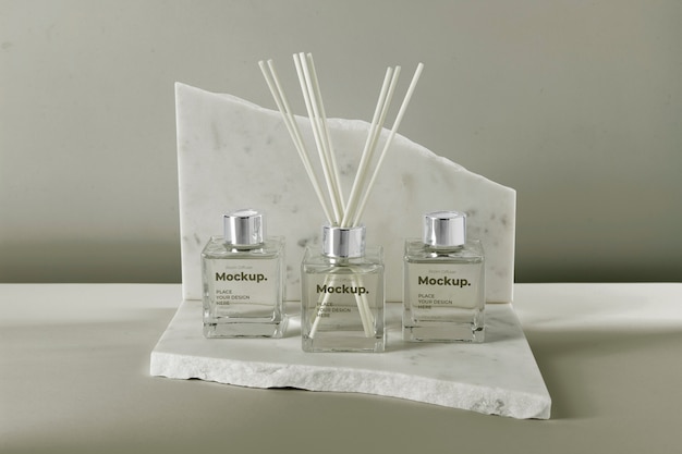 PSD room diffuser with label mockup