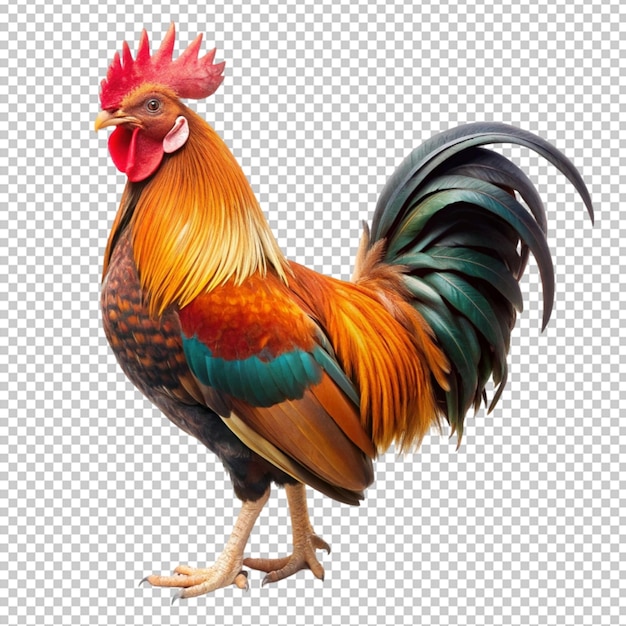 Rooster isolated on transparent background