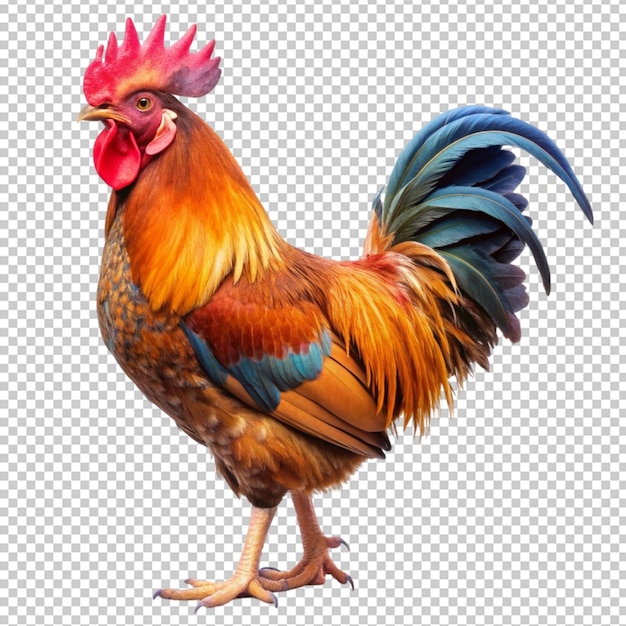 Rooster isolated on transparent background