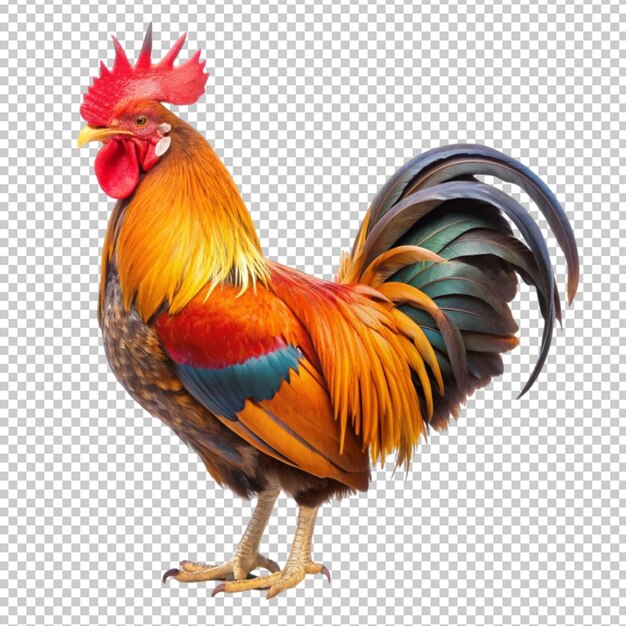 Rooster isolated on transparent background