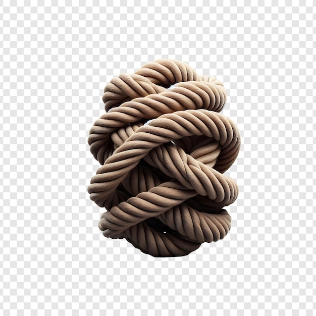 PSD rope isolated on transparent background