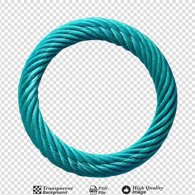 PSD rope loop isolated on transparent background