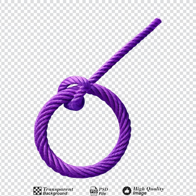 rope loop object isolated on transparent background