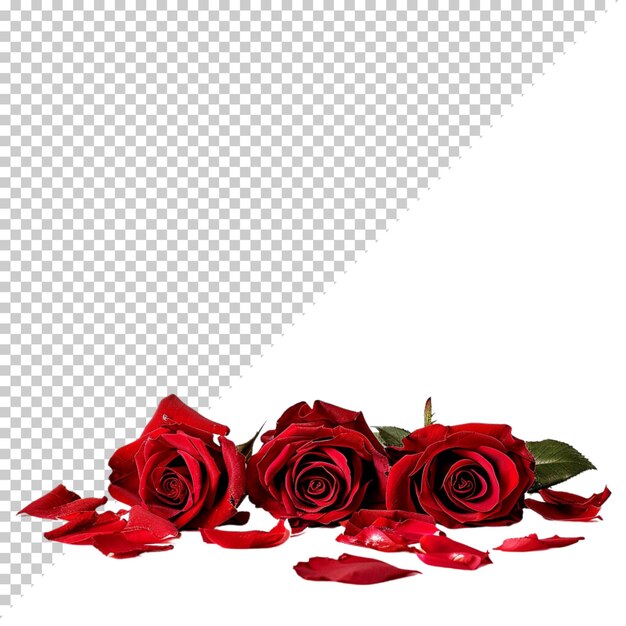 PSD rose flower png isolated on transparent background