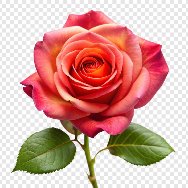 PSD rose flower png isolated on transparent background