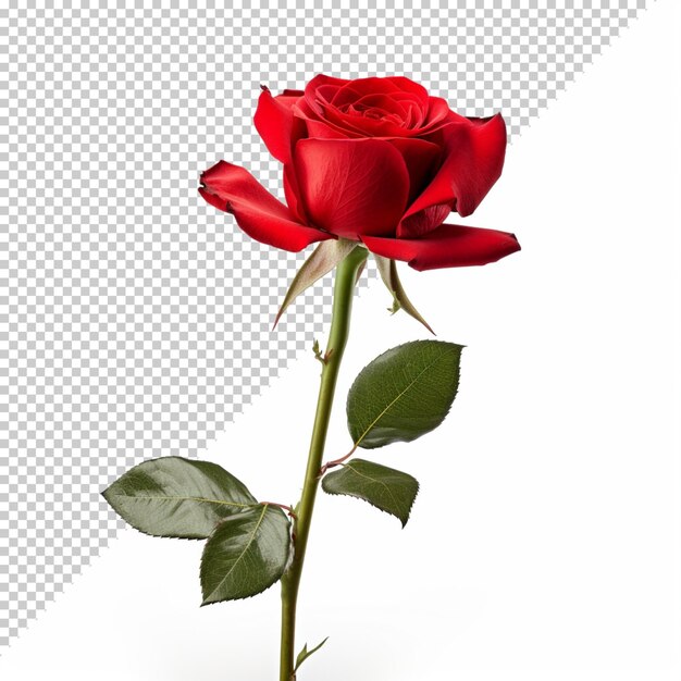 Rose isolated on transparent background