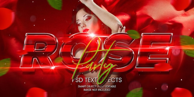 ROSE PARTY TEXT EFFECT