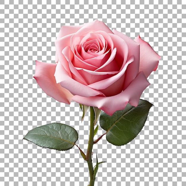 Rose on transparent background