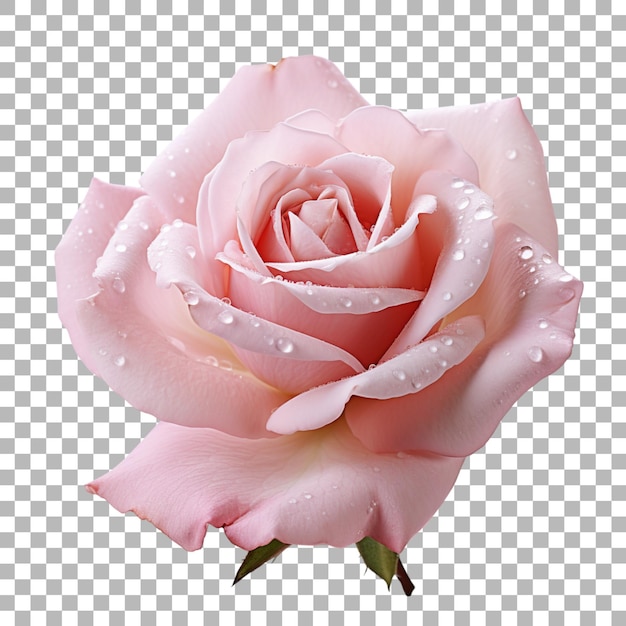 Rose on transparent background