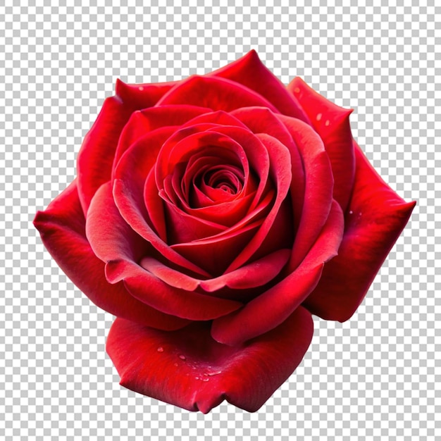 Rose on transparent background