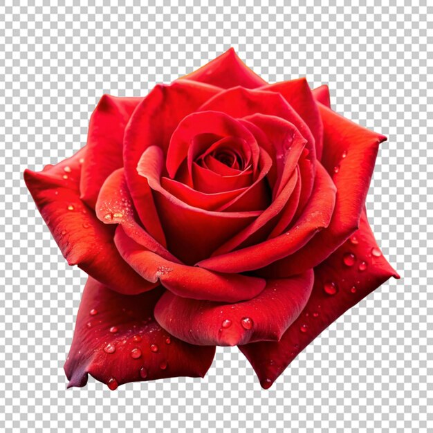 Rose on transparent background