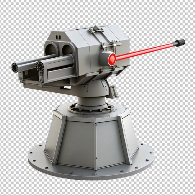 PSD rotated laser turret