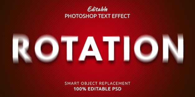 Rotation Editable Text Style Effect