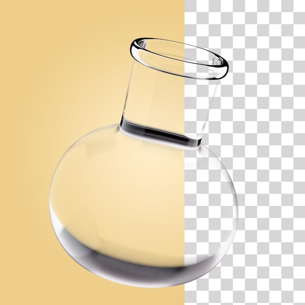 Round Bottomed Flask 3D Icon