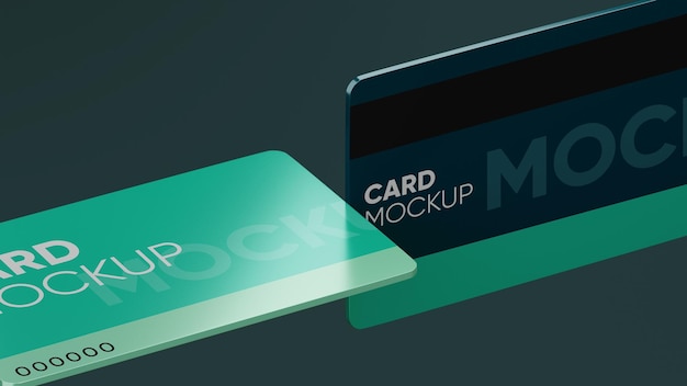 Round corner bonus card mockup