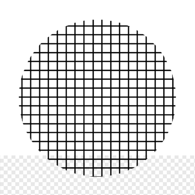 PSD round frame made of shapes black template element